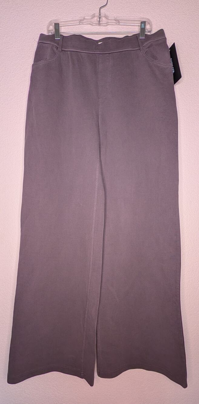Weekend Los Angeles NWT Janessa Wide Leg Pants Gray XL Lounge Travel Casual